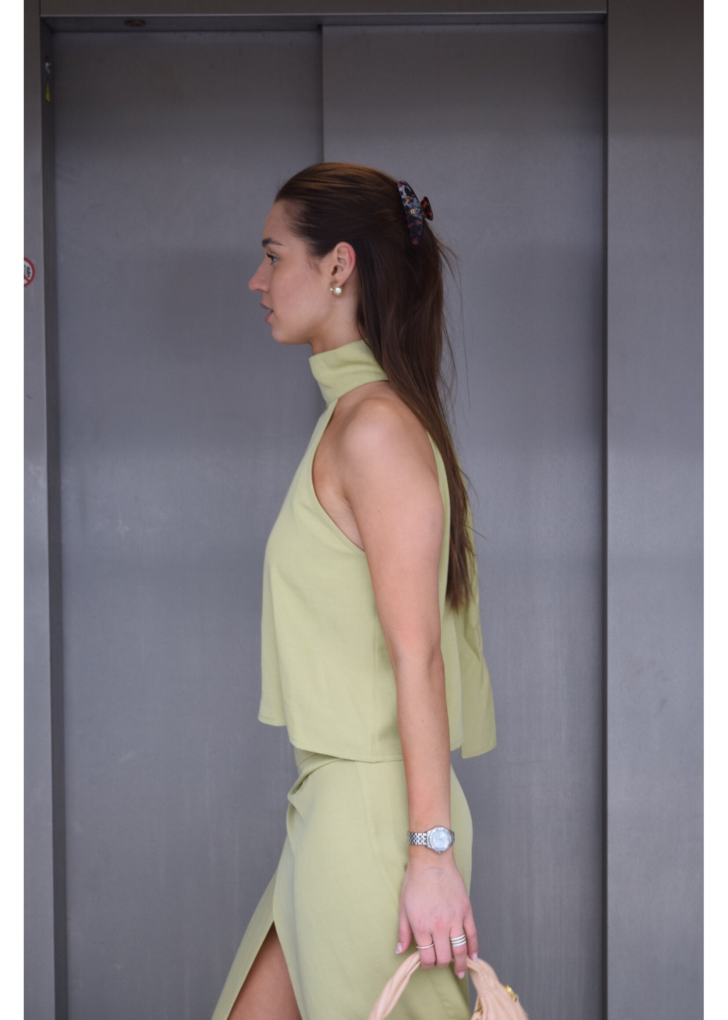Gisèle The Label Top Leah Olive