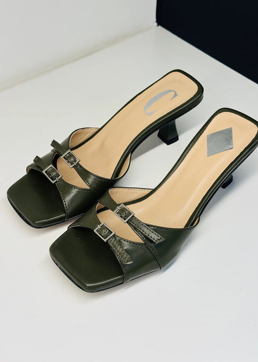 Cara Rosa Schoenen Sandaal Giulia Nappa Khaki
