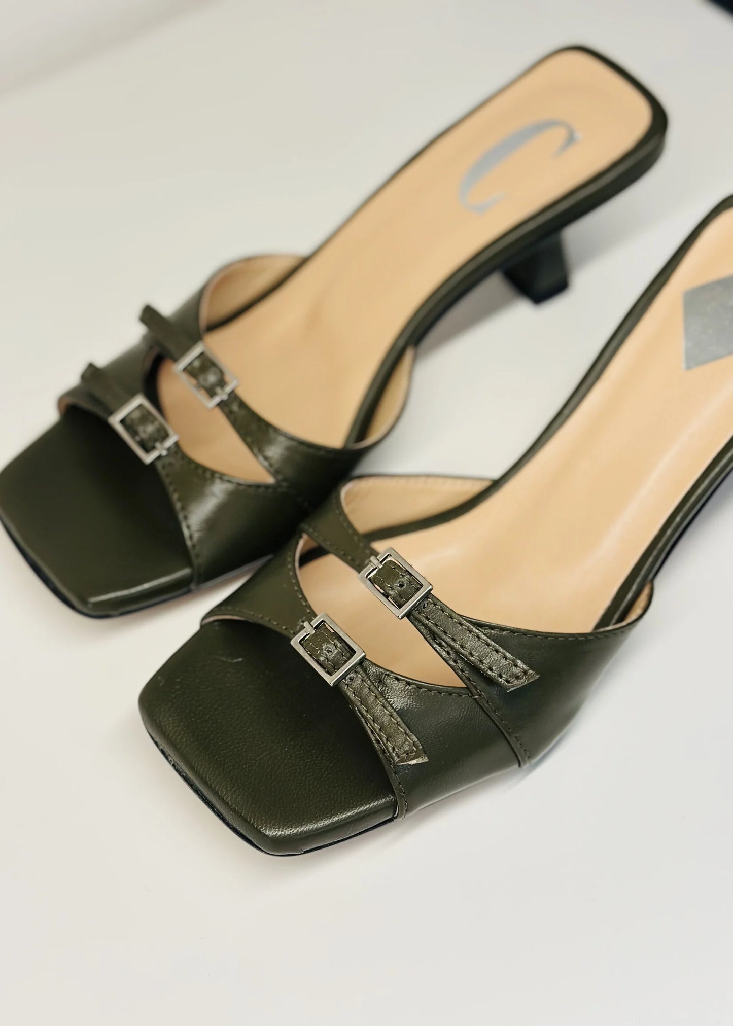 Cara Rosa Schoenen Sandaal Giulia Nappa Khaki