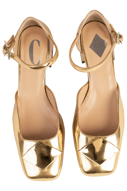 Cara Rosa Schoenen Sandaal Mila Specchio Oro