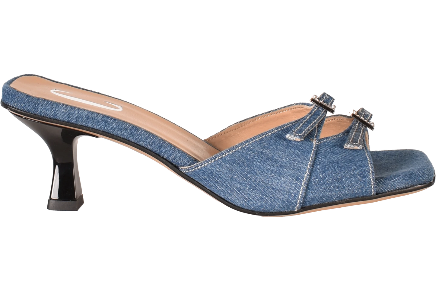 Cara Rosa Schoenen Sandaal Kitten Heel Roseanne Denim