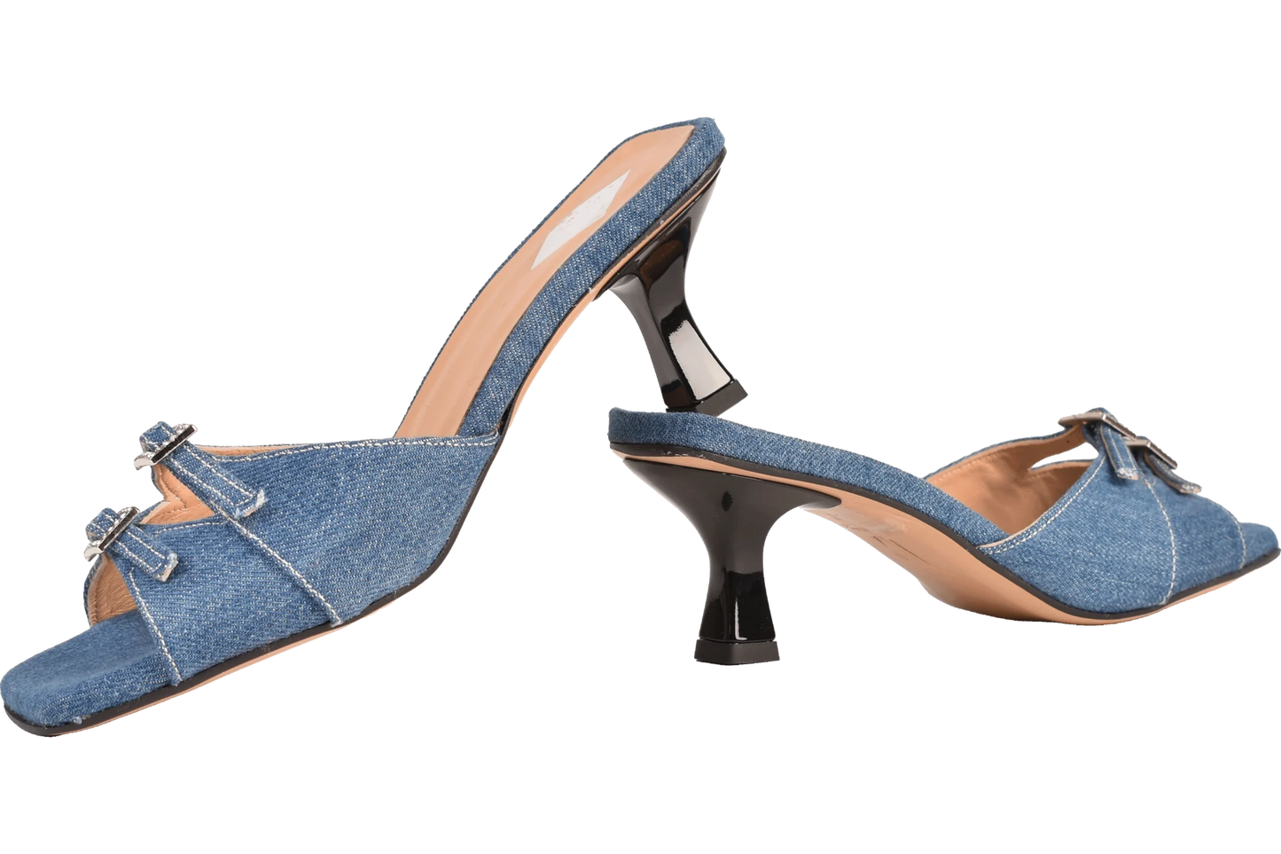 Cara Rosa Schoenen Sandaal Kitten Heel Roseanne Denim