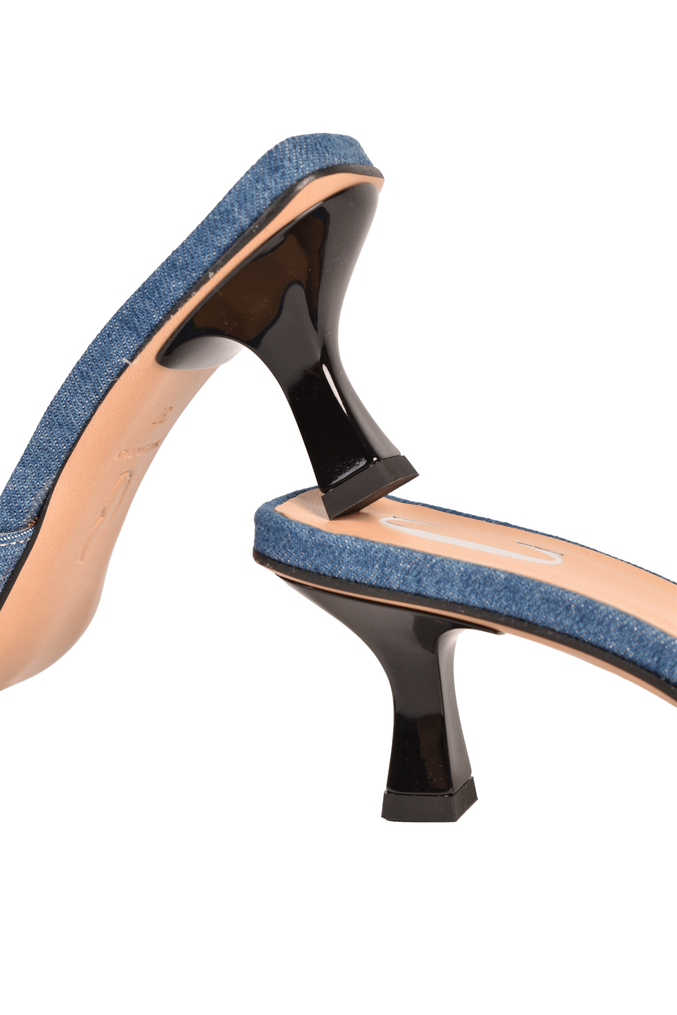 Cara Rosa Schoenen Sandaal Kitten Heel Roseanne Denim