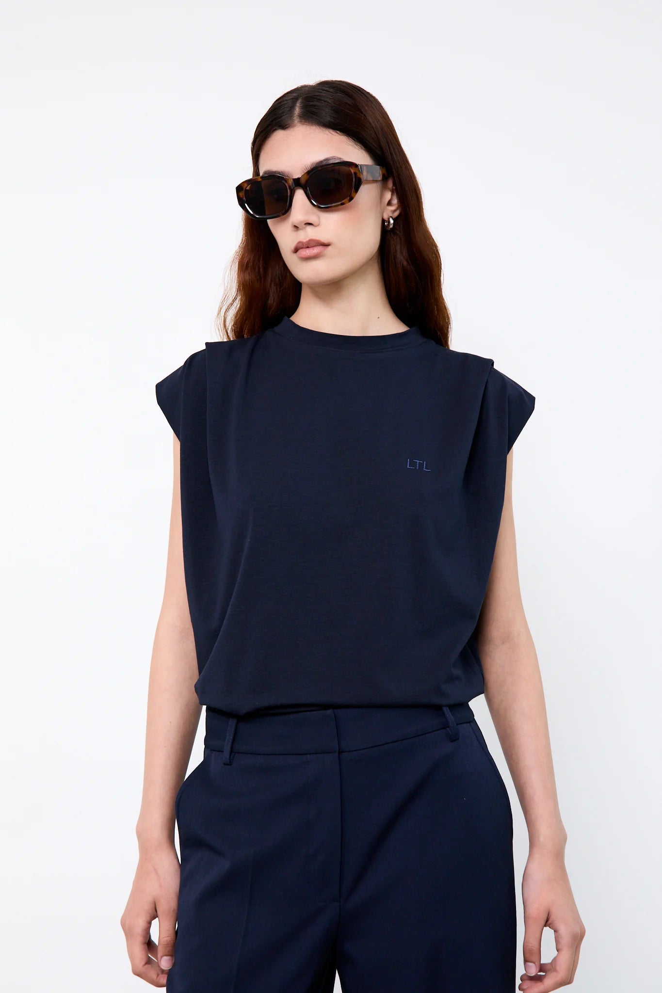 Liv The Label Top India Navy