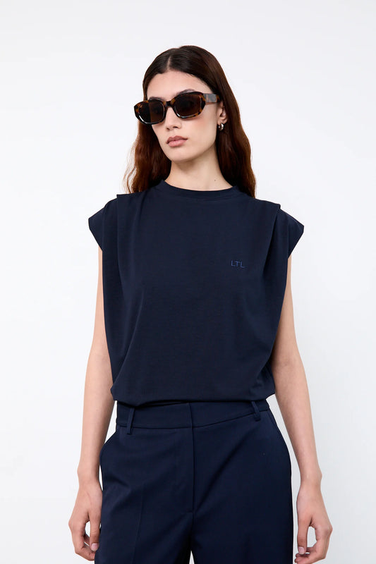 Liv The Label Top India Navy