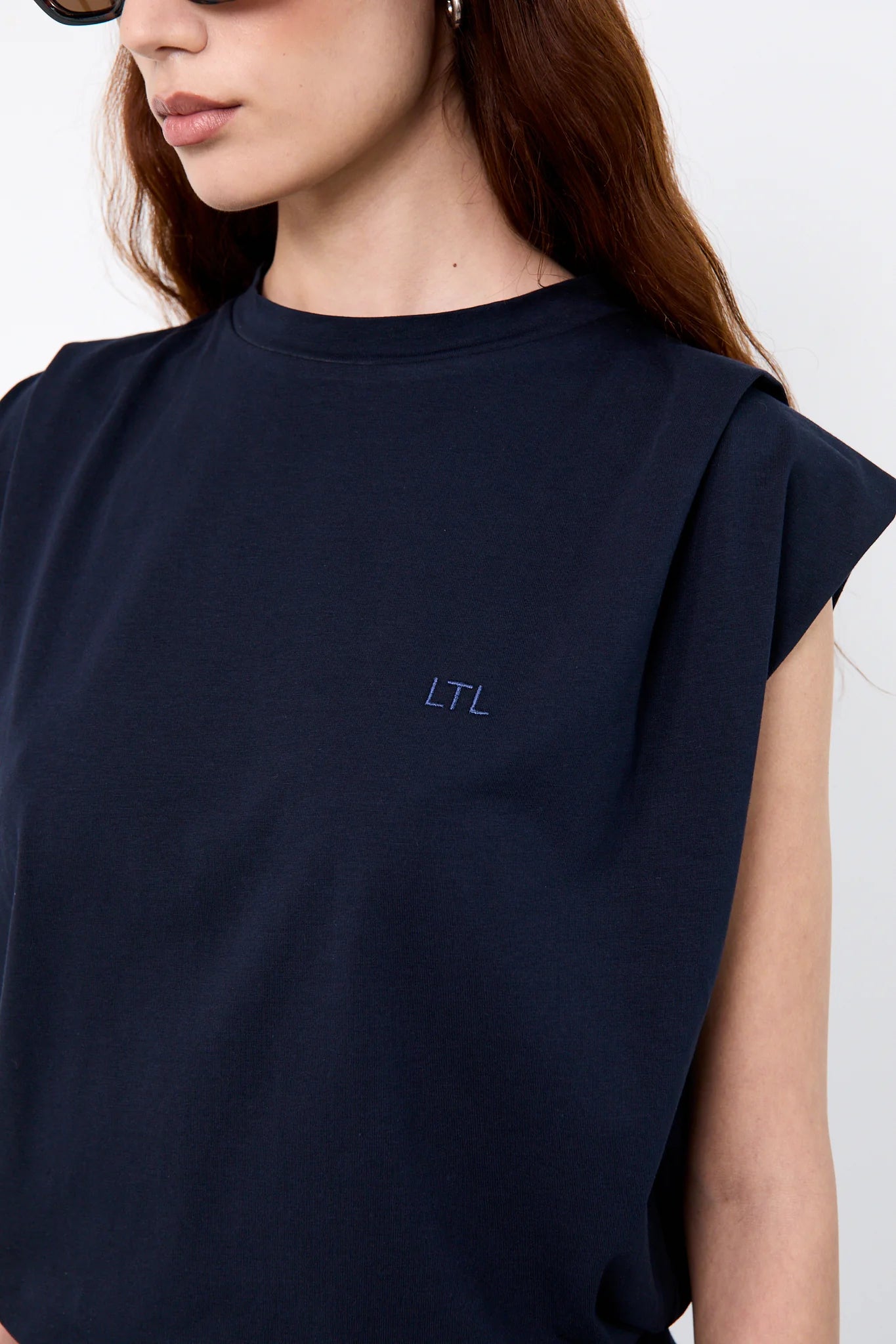 Liv The Label Top India Navy