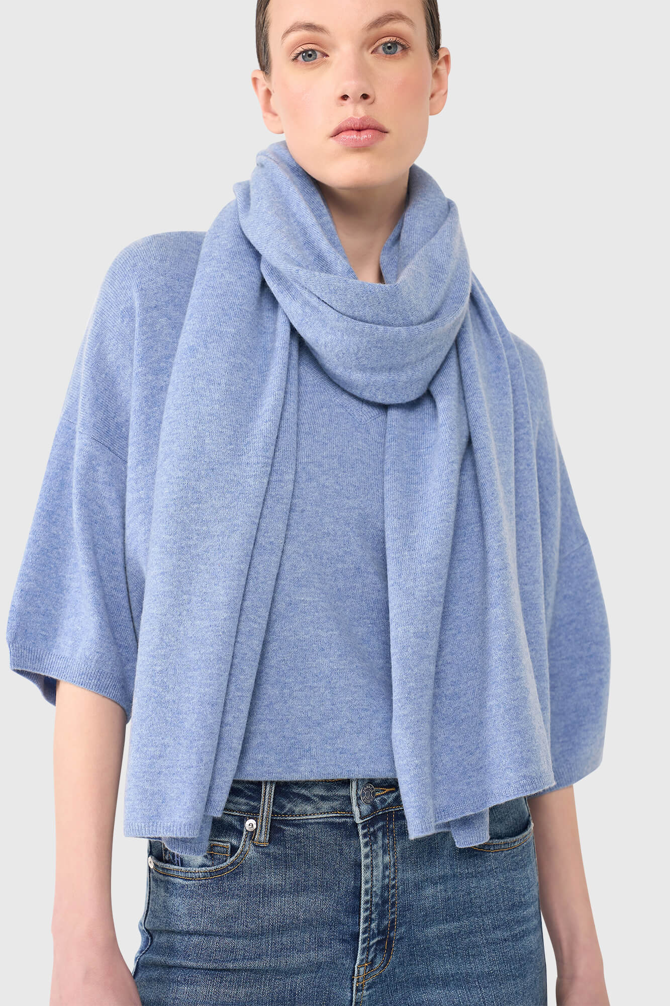 Janice Sjaal Santos Denim Blue