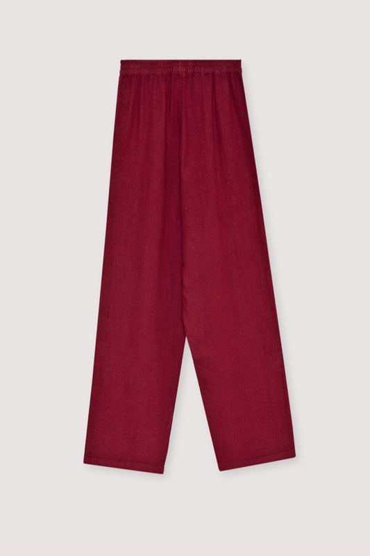 The New Society Broek Melissa Crimson Wine