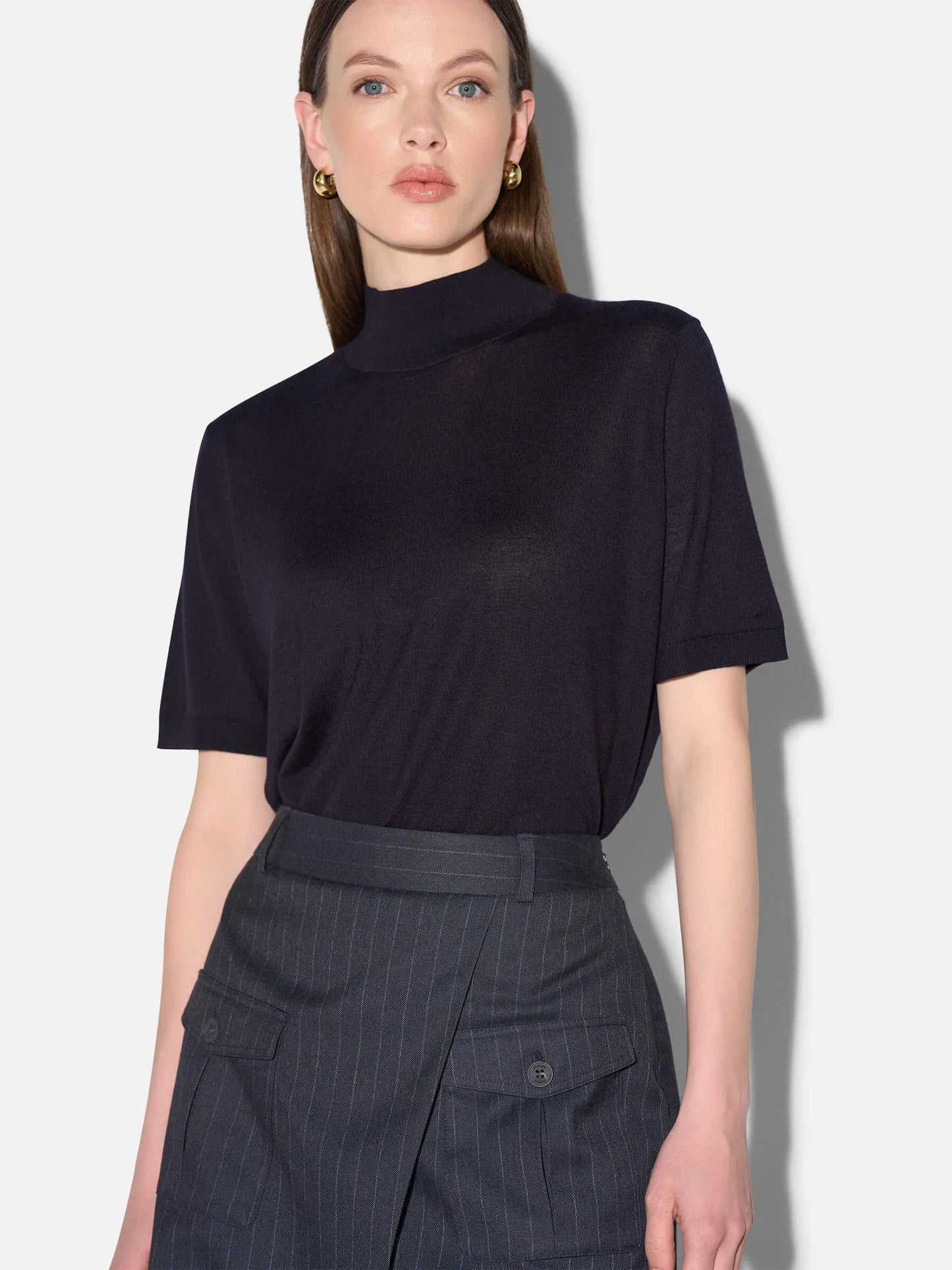 Janice Pull Korte Mouwen Knight Blue