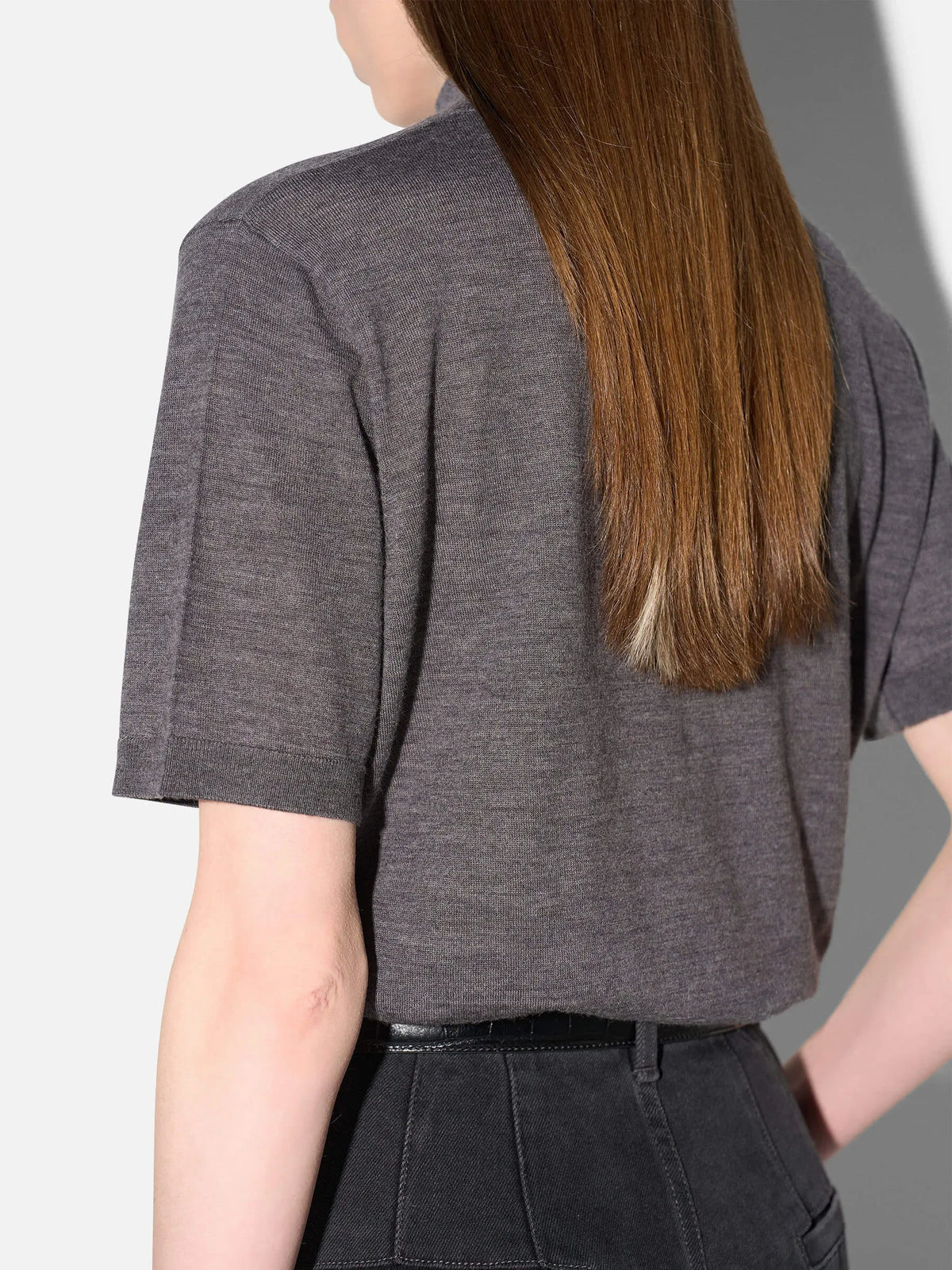 Janice Pull Korte Mouwen Knight Grey