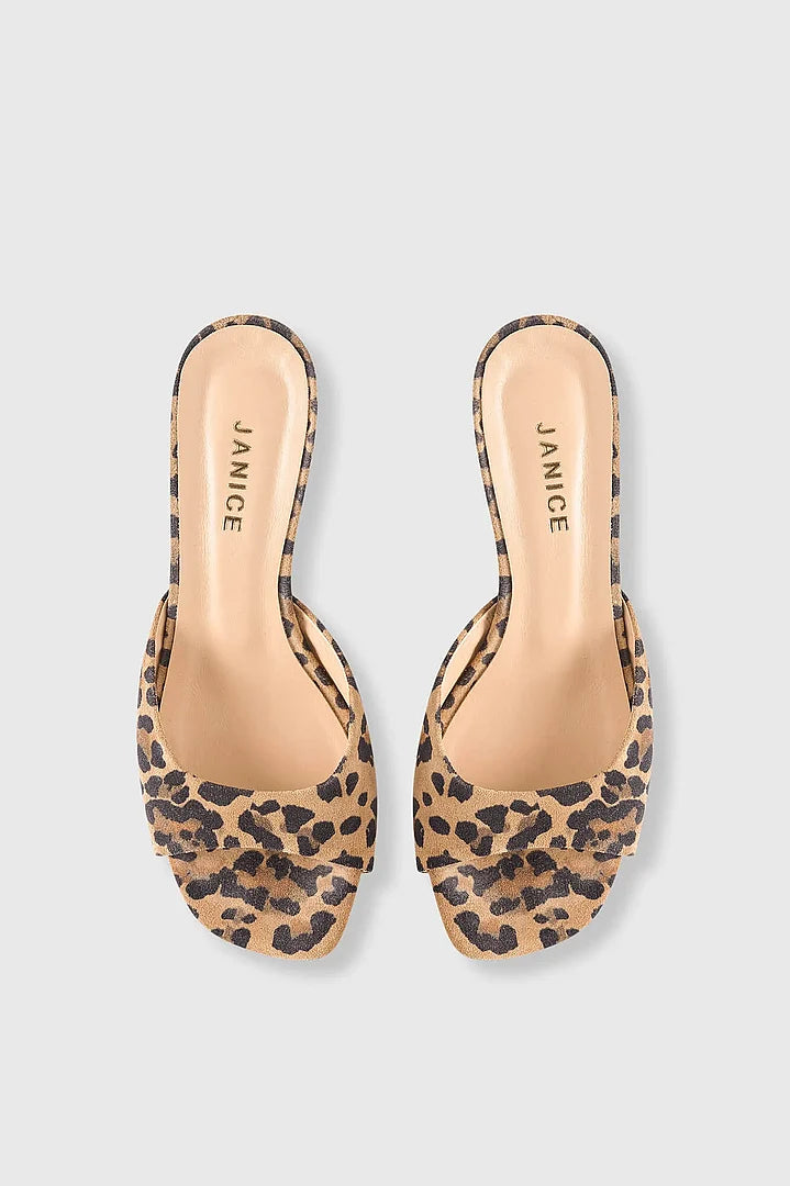 Janice Schoenen Muiltjes Crew Leopard