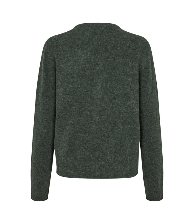 Samsoe Samsoe Cardigan Nor Short Dark Evergreen Mel.