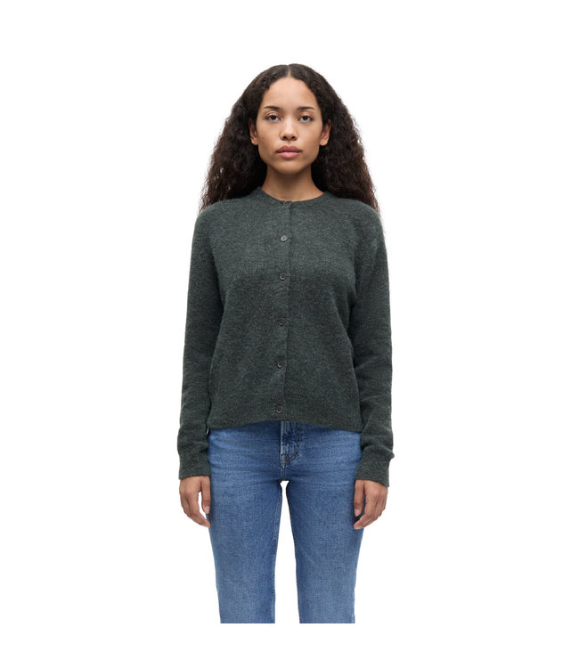 Samsoe Samsoe Cardigan Nor Short Dark Evergreen Mel.