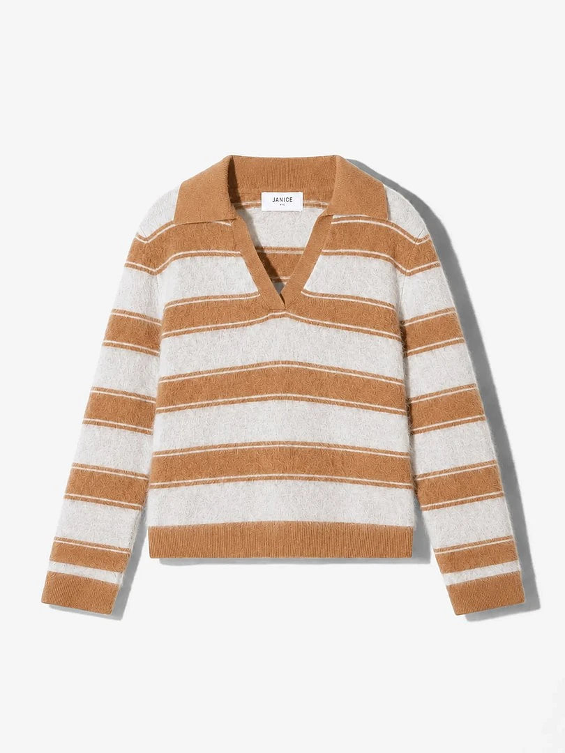 Janice Polo Pull Resort Camel