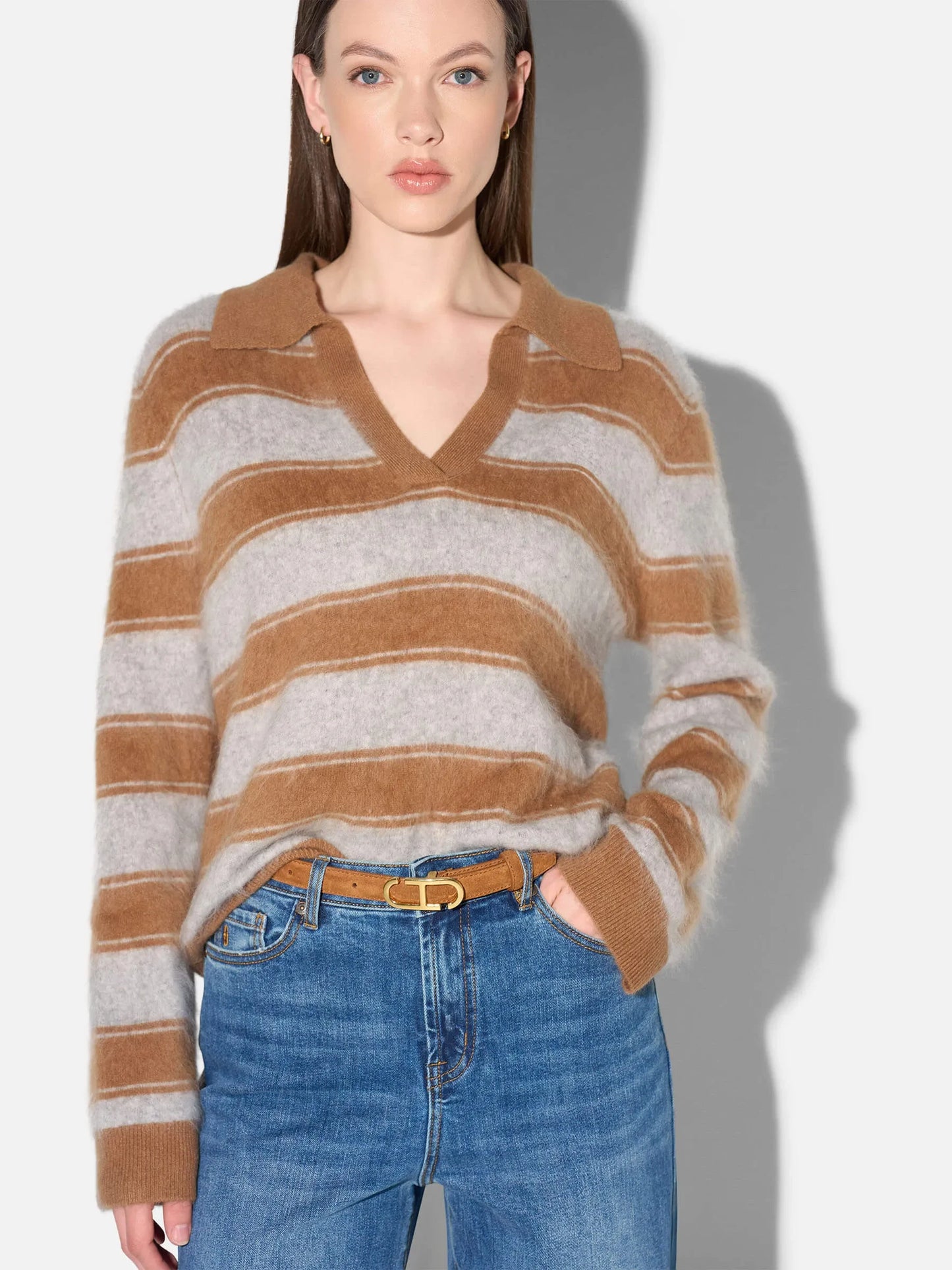 Janice Polo Pull Resort Camel