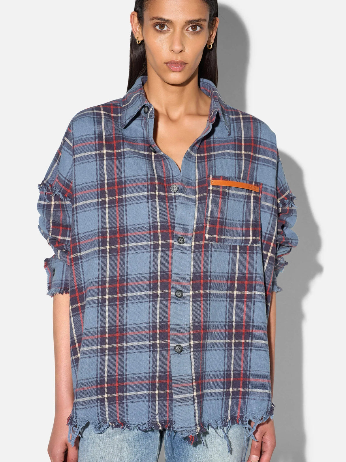 Janice Bloes Darter Check Blue