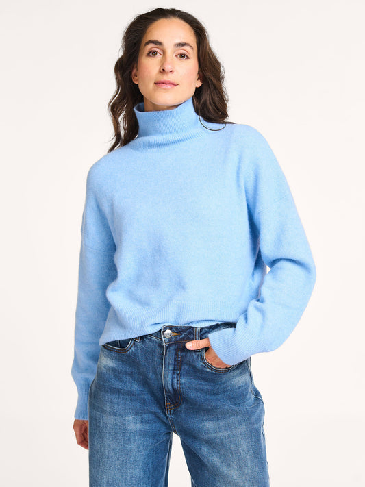 Samsoe Samsoe Rolkraag Pull Nola Della Robbia Blue