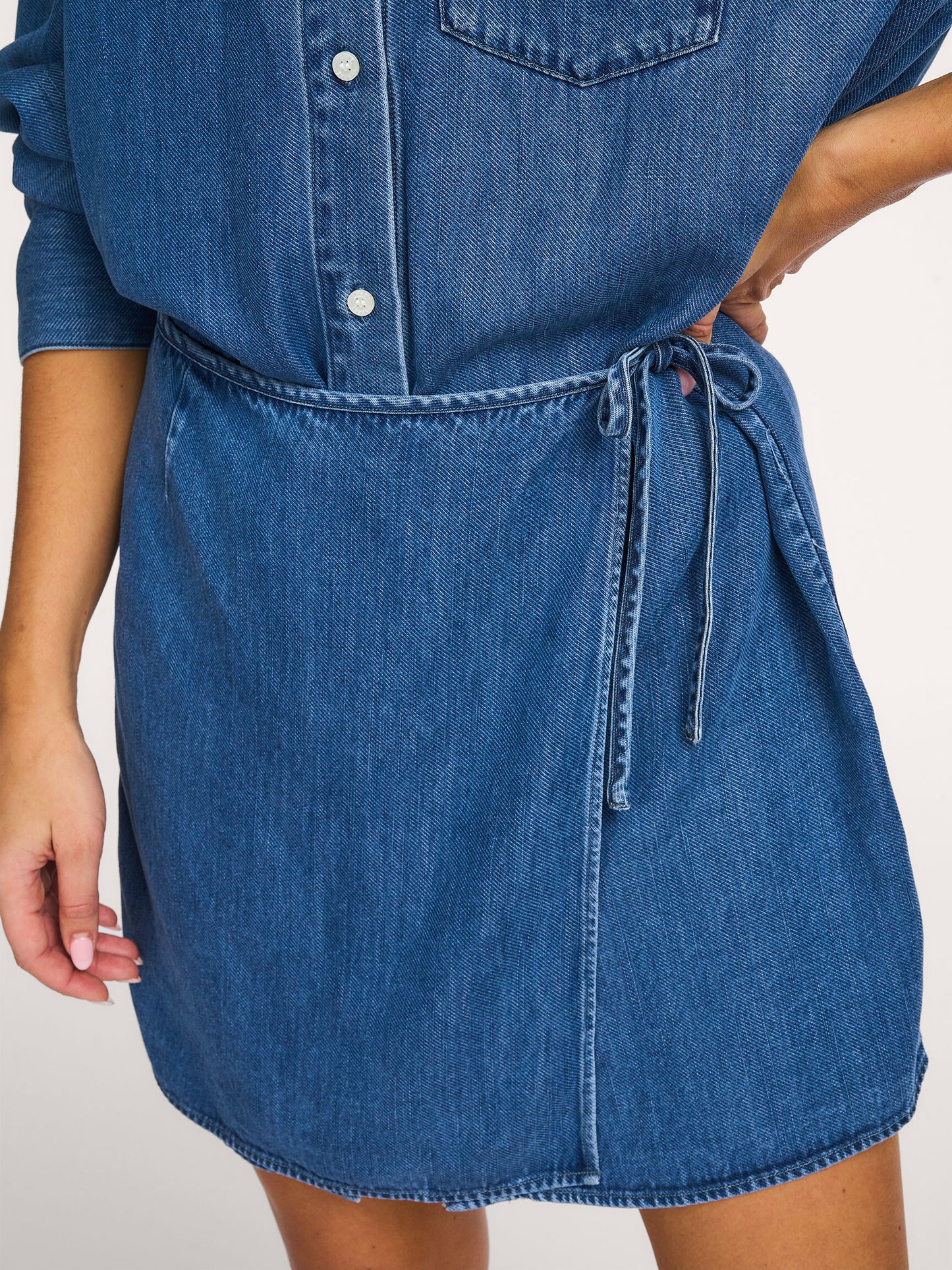 Samsoe Samsoe Jurk Sasky Mediium Denim Blue