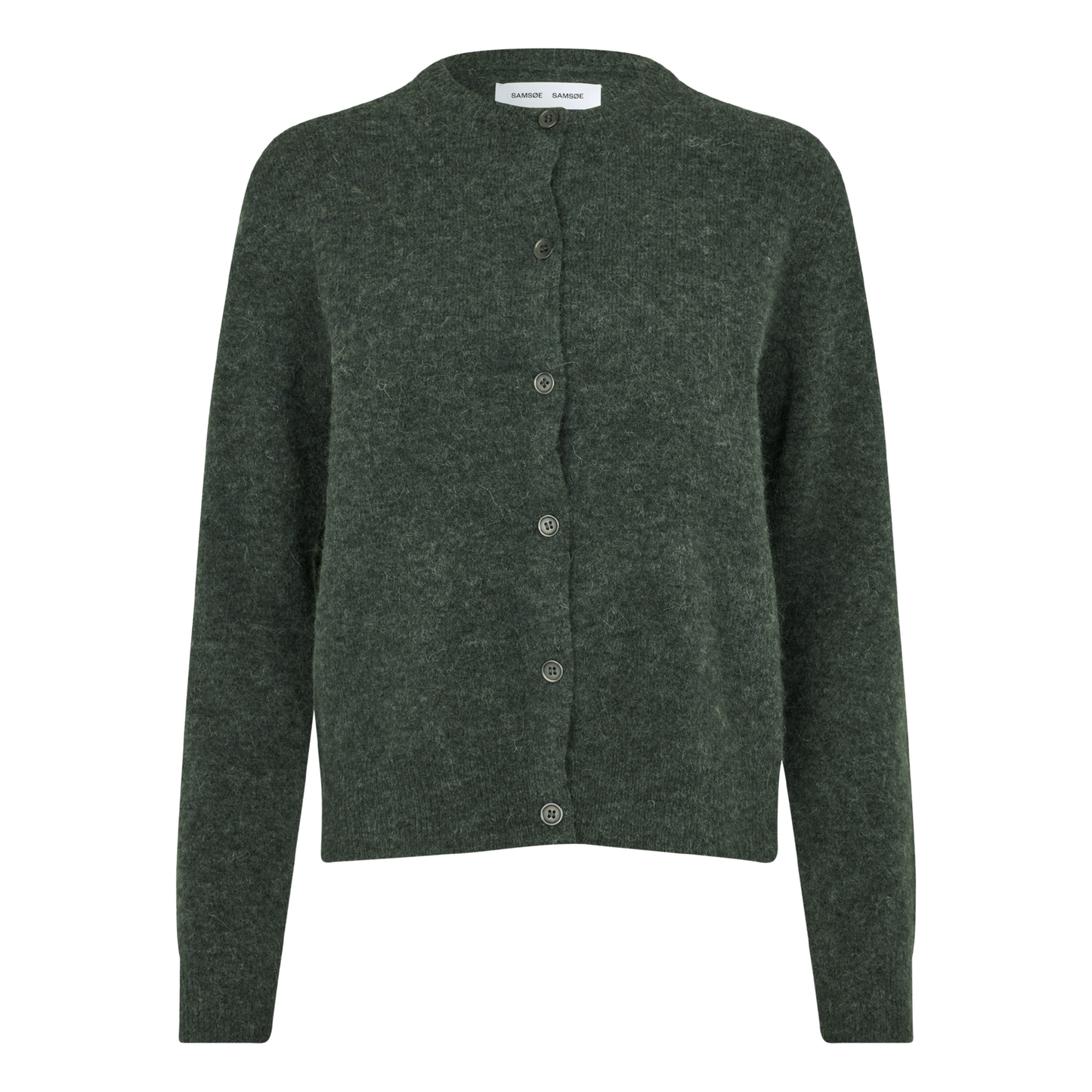 Samsoe Samsoe Cardigan Nor Short Dark Evergreen Mel.