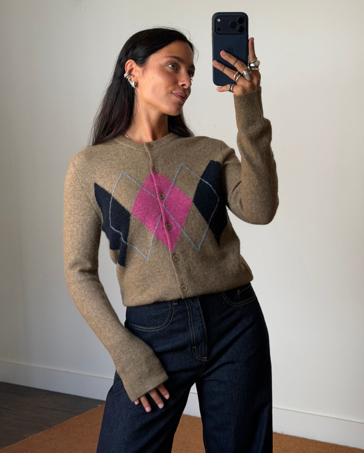 Samsoe Samsoe Cardigan Sanor Lead Gray