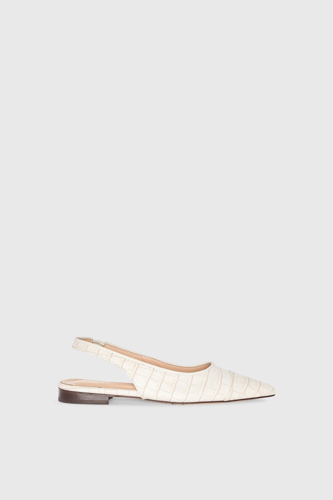 Janice Slingback Alain Off White Croco