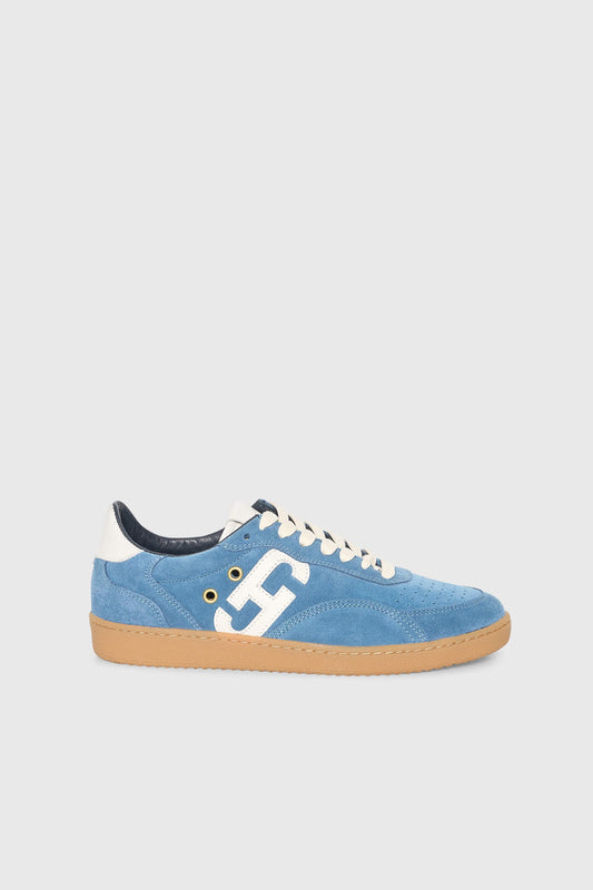 Janice Sneakers Stanley Blauw Suede