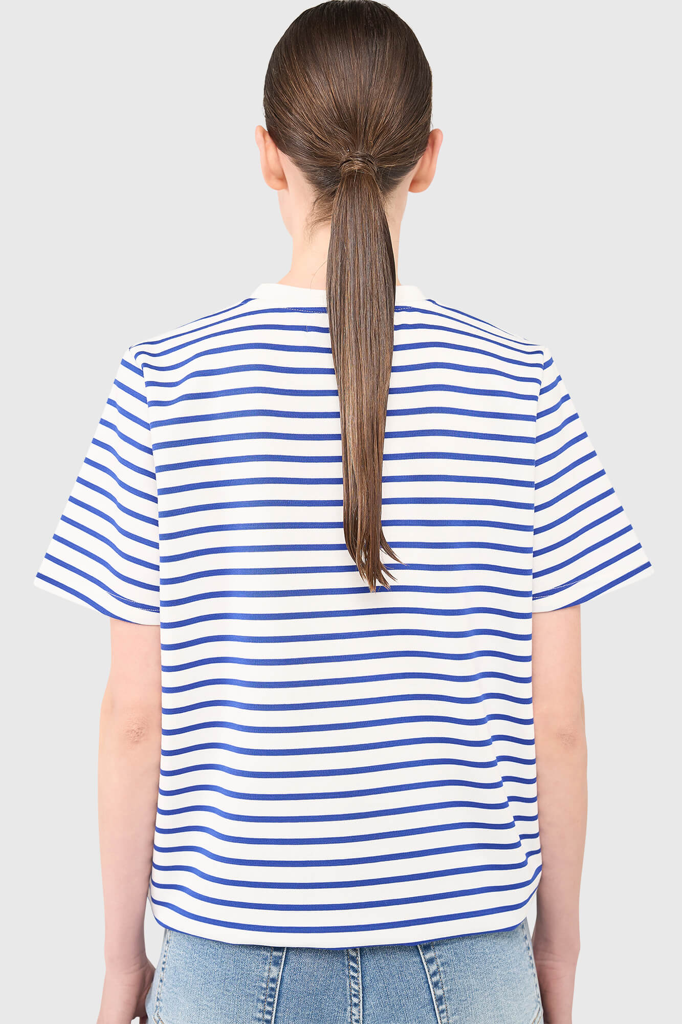 Janice T-shirt Rock Light Blue Stripe