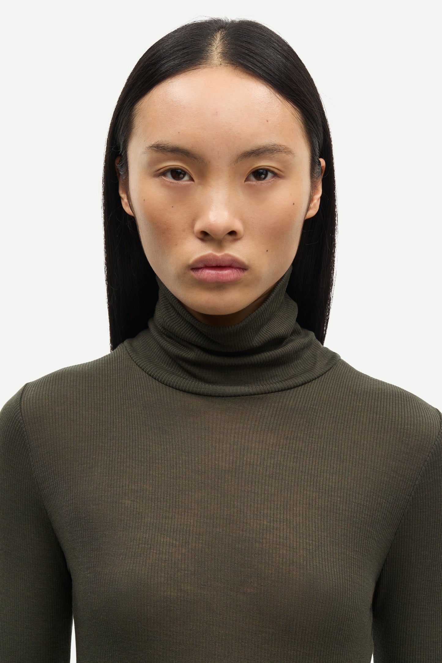 Samsoe Samsoe Rolkraag Sasonnet Deep Forest