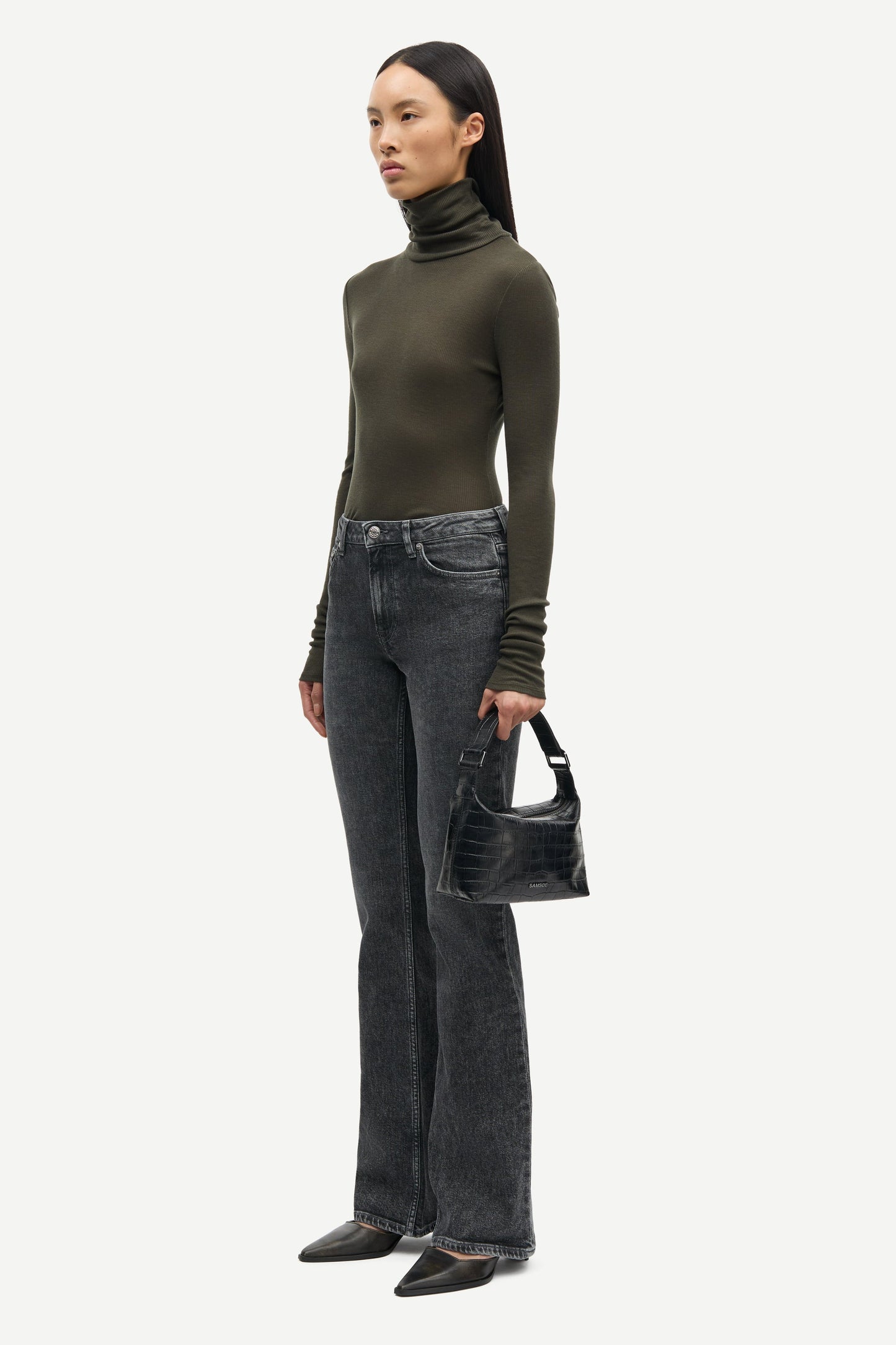 Samsoe Samsoe Rolkraag Sasonnet Deep Forest