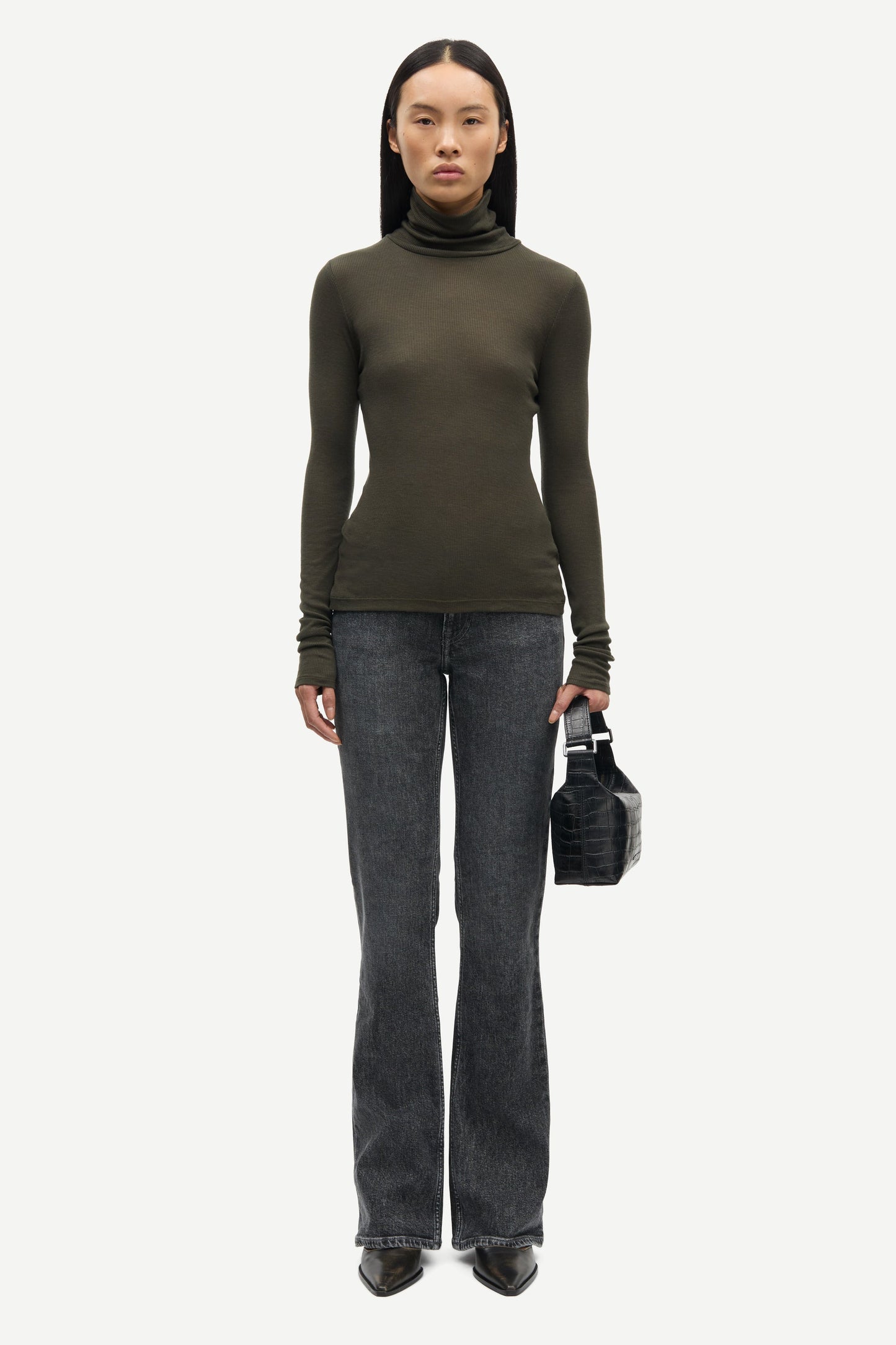 Samsoe Samsoe Rolkraag Sasonnet Deep Forest