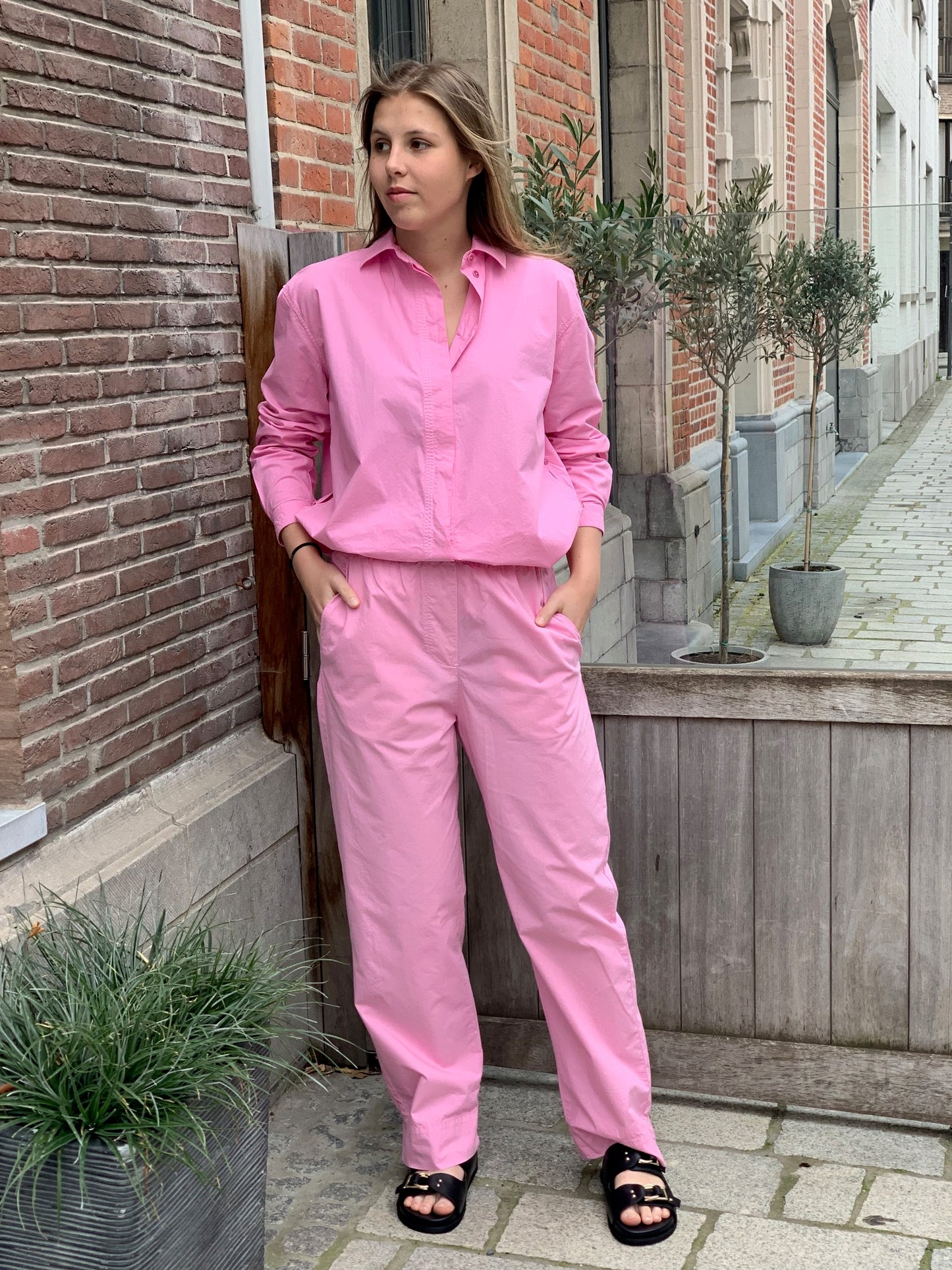 OUTLET Rue de Tokyo Broek Palla Popeline Pink